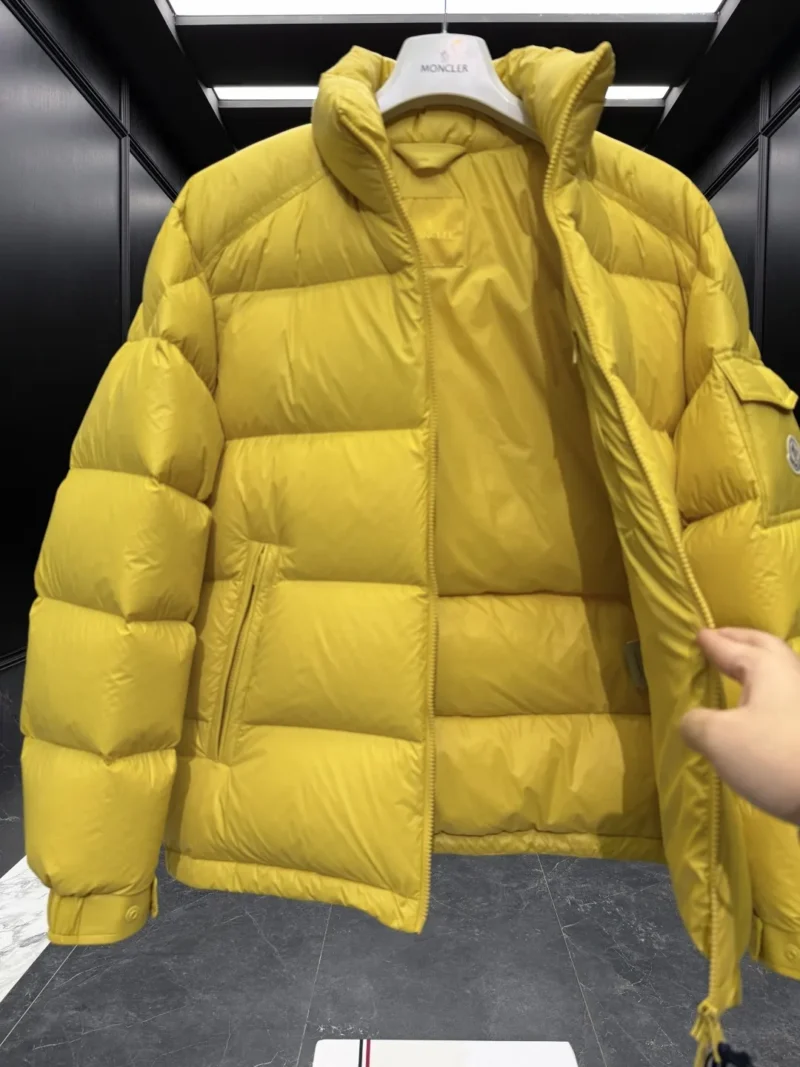 Replica Moncler Levitha Down Jacket Yellow Quilted Reps - RepLuxe