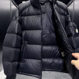 Replica Moncler Levitha Down Jacket Black Short Reps - RepLuxe