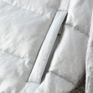 Replica Dior Knit Down Jacket White Unisex Reps - RepLuxe