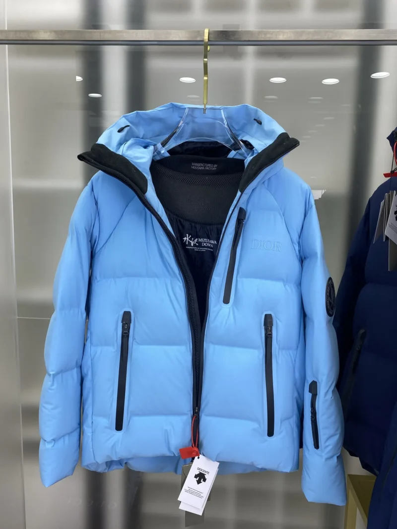Replica Dior Descente Ski Jacket Light Blue Puffer Reps - RepLuxe
