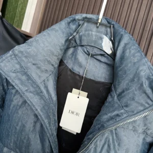 Replica Dior Down Jacket Blue Logo Series Reps - RepLuxe