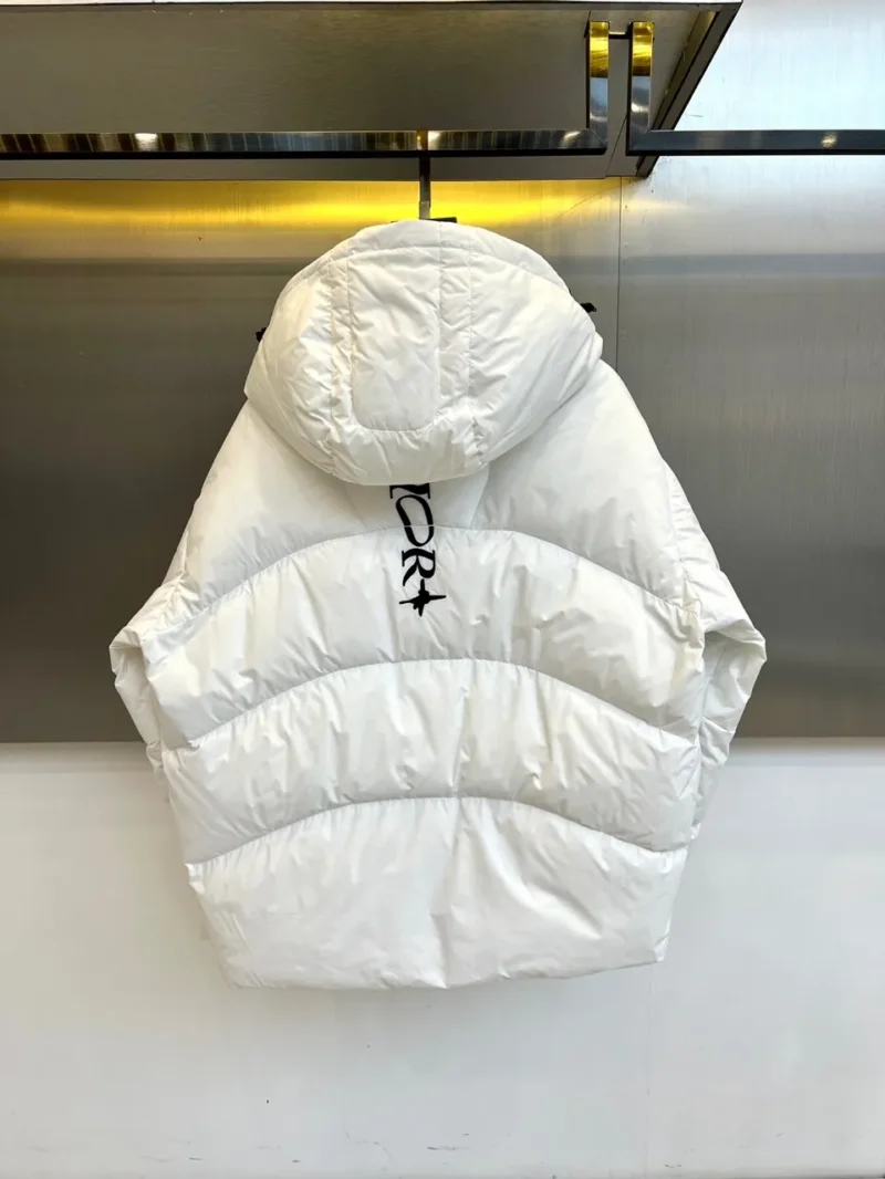 Replica Dior Glacier Down Jacket White Hooded Reps - RepLuxe