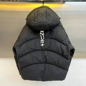 Replica Dior Glacier Down Jacket Black Hooded Reps - RepLuxe