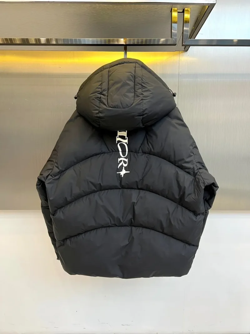 Replica Dior Glacier Down Jacket Black Hooded Reps - RepLuxe