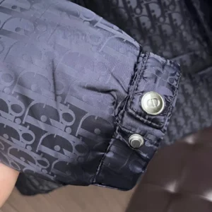 Replica Dior Winter Down Jacket Blue Monogram Puffer Reps - RepLuxe