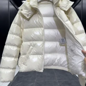 Replica Moncler Andro Short Down Jacket Cream Reps - RepLuxe