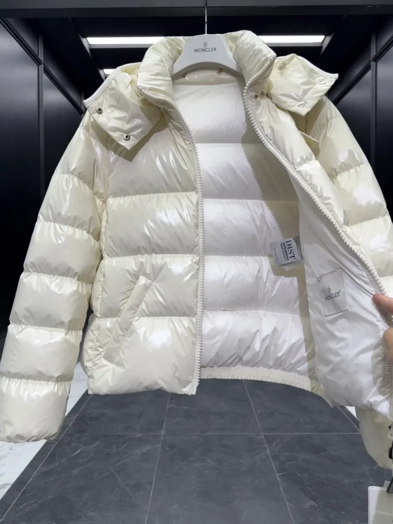 Replica Moncler Andro Short Down Jacket Cream Reps - RepLuxe