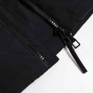 Replica LOUIS VUITTON Down Jacket Black Hooded Reps - RepLuxe