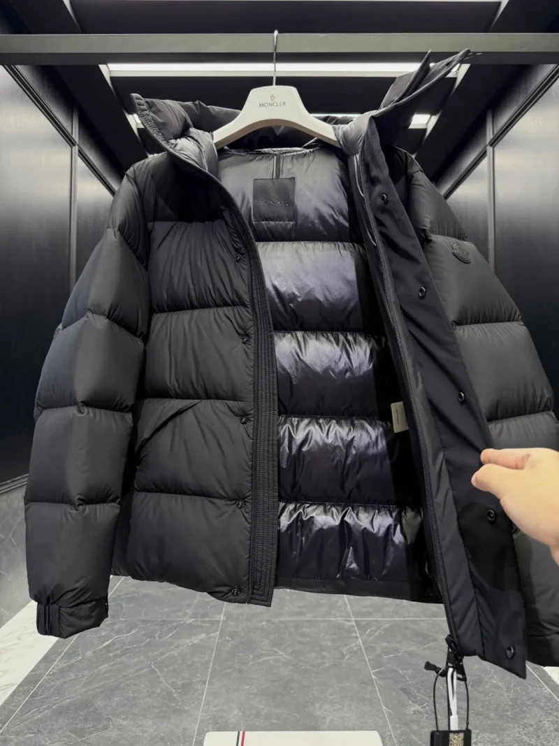 Replica Moncler Madeira Down Jacket Black Short Reps - RepLuxe