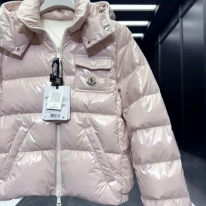Replica Moncler Andro Short Down Jacket Pink Casual Reps - RepLuxe
