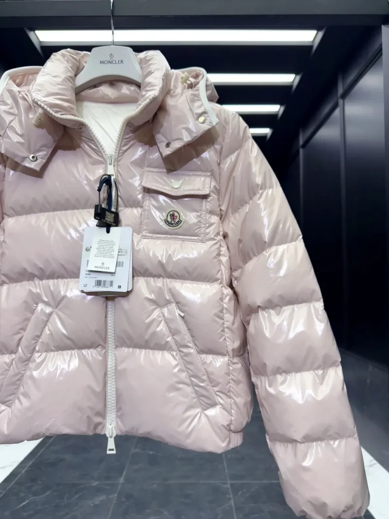 Replica Moncler Andro Short Down Jacket Pink Casual Reps - RepLuxe