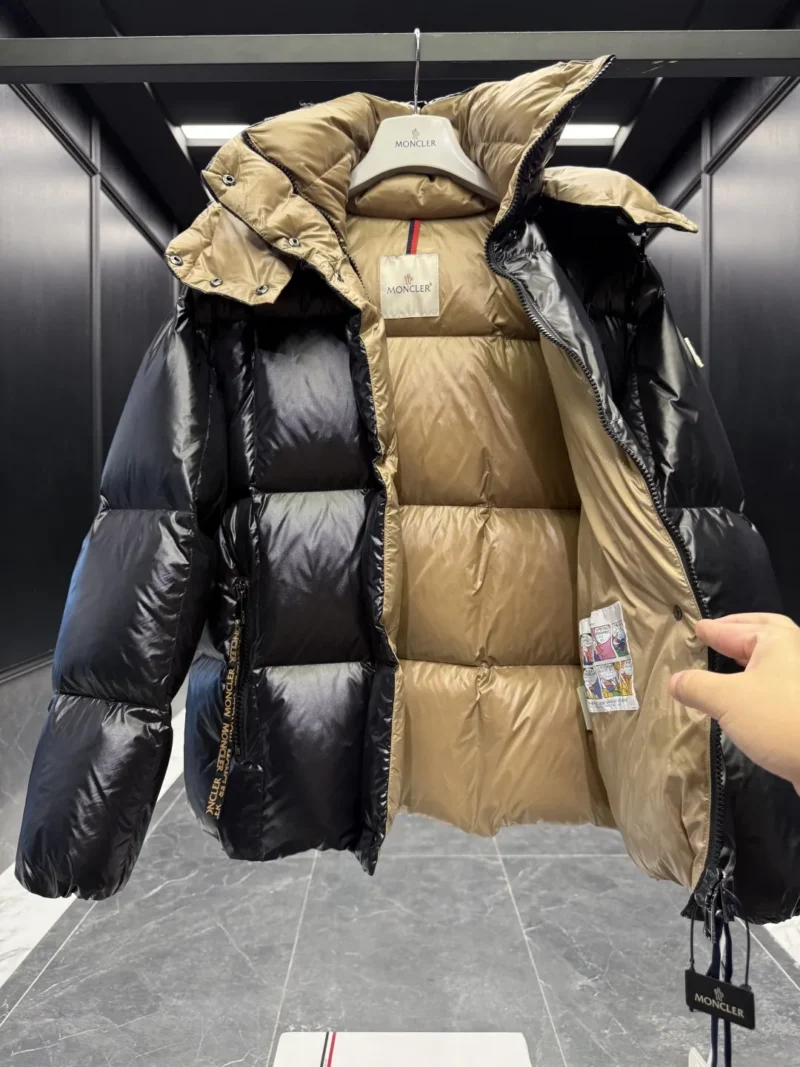 Replica Moncler Parana Black Glossy Jacket Reps - RepLuxe