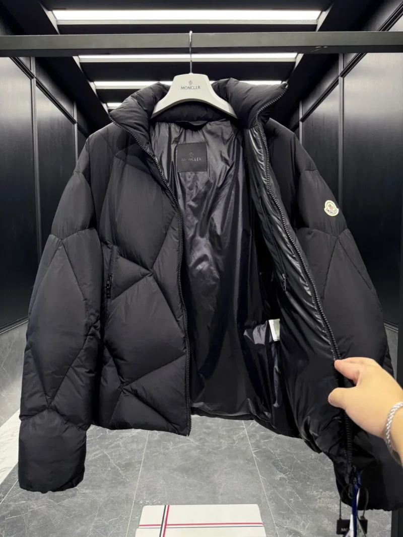 Replica Moncler Vardar Down Jacket Black Quilted Reps - RepLuxe