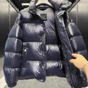 Replica Moncler Leste Down Jacket Blue Short Reps - RepLuxe