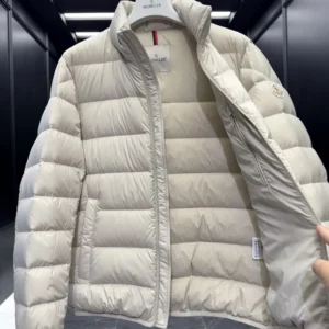 Replica Moncler Baudinet Down Jacket Ivory Short Reps - RepLuxe