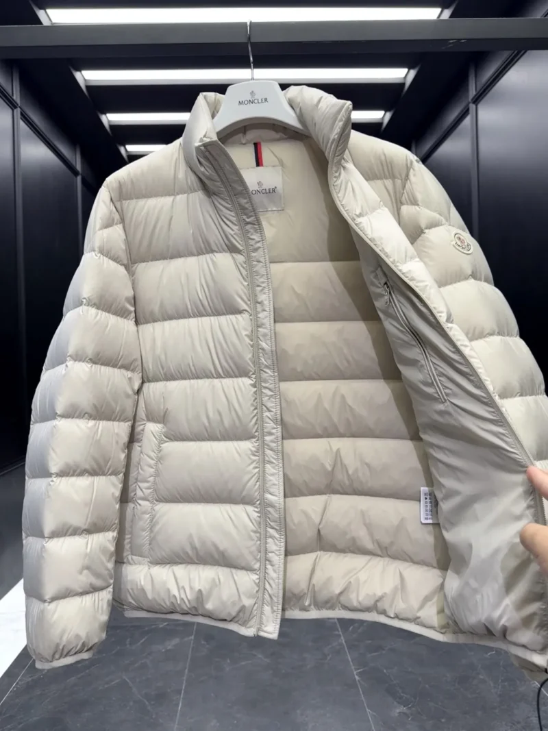 Replica Moncler Baudinet Down Jacket Ivory Short Reps - RepLuxe