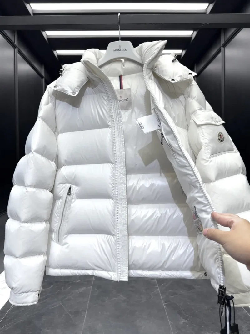 Replica Moncler Maya Down Jacket White Short Reps - RepLuxe