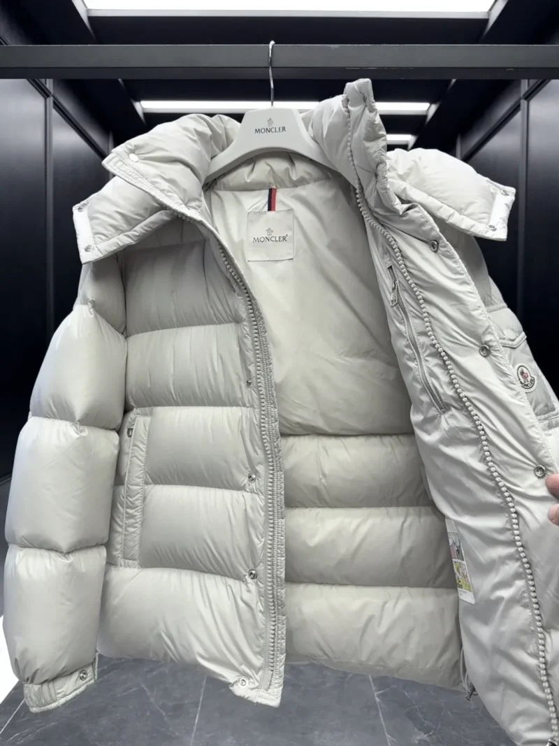Replica Moncler Maya 70 Down Jacket Pearl Grey Reps - RepLuxe