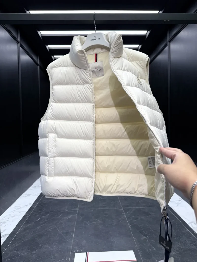 Replica Moncler Contrin Down Vest Beige Regular Reps - RepLuxe