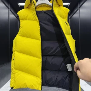 Replica Moncler Guersac Quilted Vest Yellow Sleeveless Reps - RepLuxe