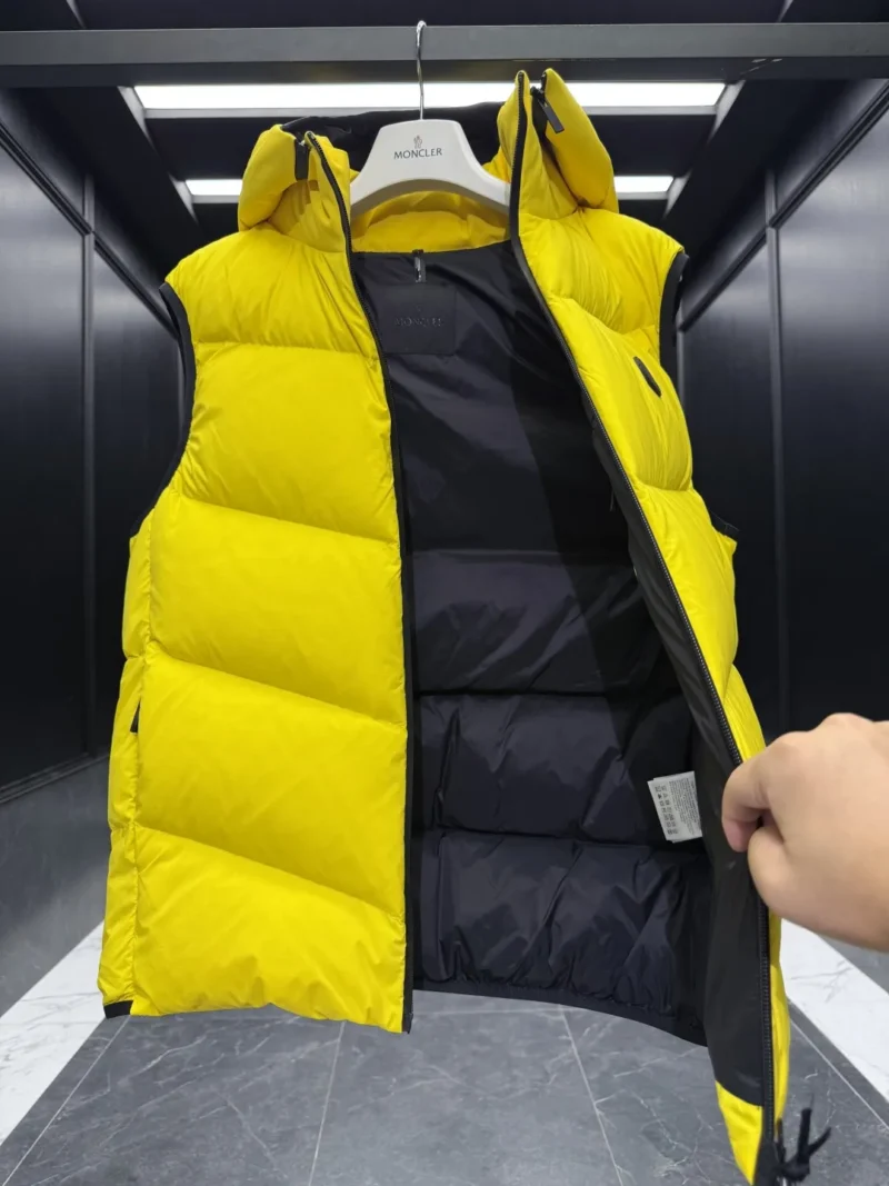 Replica Moncler Guersac Quilted Vest Yellow Sleeveless Reps - RepLuxe