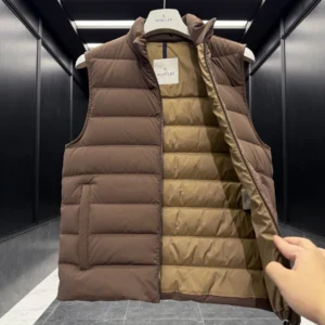 Replica Moncler Giaf Vest Brown Matte Style Reps - RepLuxe