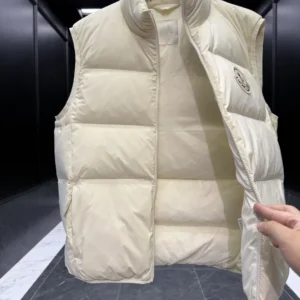Replica Moncler Almaz Down Vest Cream Quilted Reps - RepLuxe