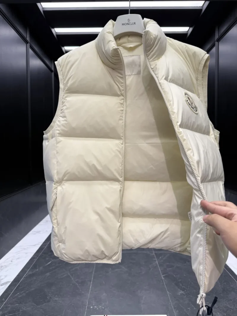 Replica Moncler Almaz Down Vest Cream Quilted Reps - RepLuxe