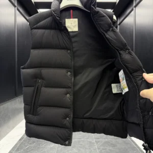Replica Moncler Tibb Vest Black Matte Finish Reps - RepLuxe