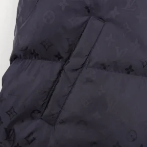Replica Louis Vuitton Monogram Puffer Jacket Black Reps - RepLuxe