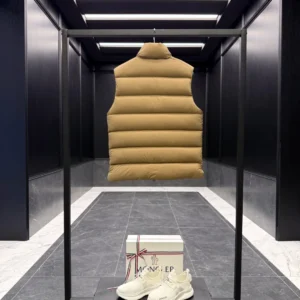 Replica Moncler Tibb Vest Khaki Quilted Style Reps - RepLuxe