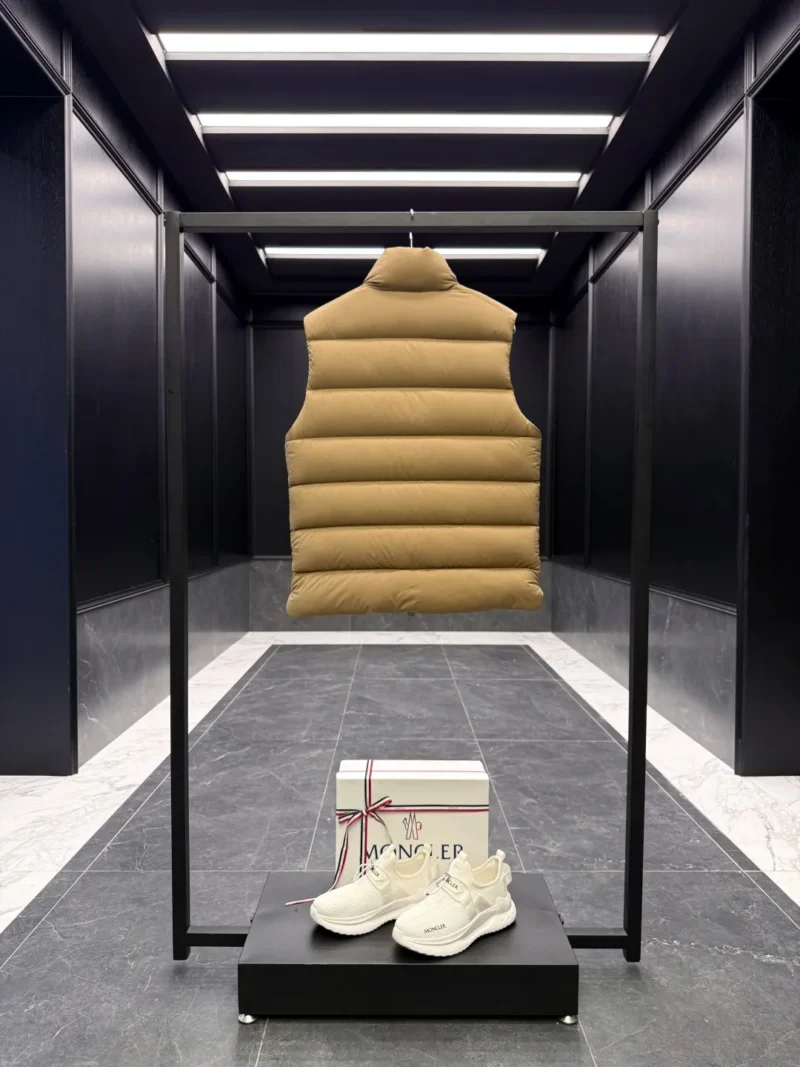 Replica Moncler Tibb Vest Khaki Quilted Style Reps - RepLuxe