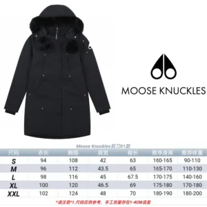 Replica Moose Knuckles Scissor 01 Long Parka Black Reps - RepLuxe