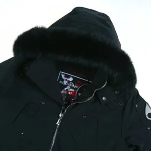 Replica Moose Knuckles Classic Bomber Jacket Black Reps - RepLuxe