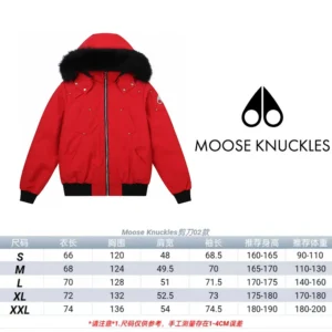 Replica Moose Knuckles Scissor 02 Red Jacket Reps - RepLuxe