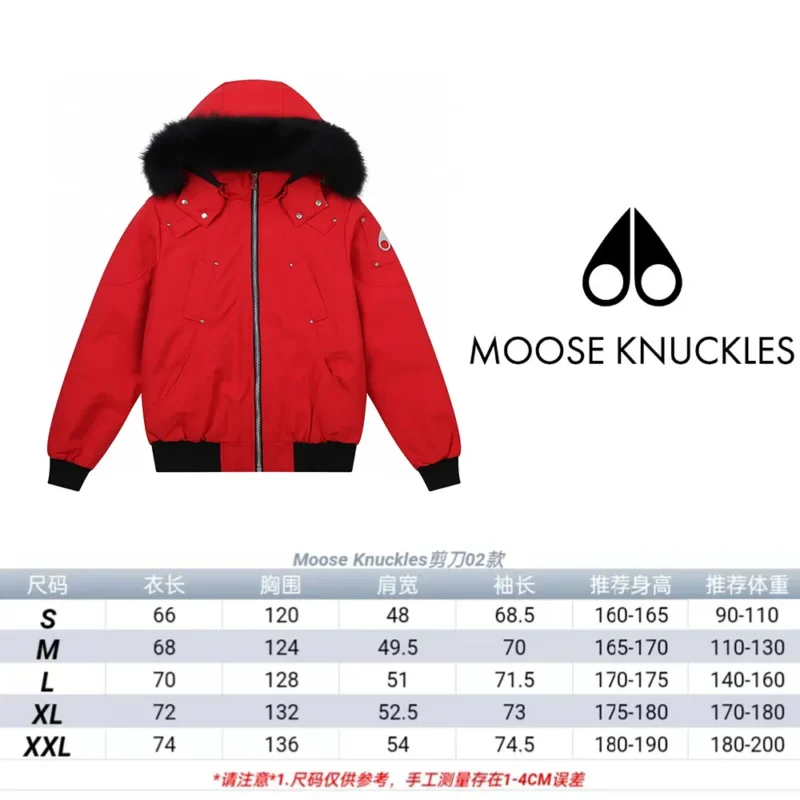 Replica Moose Knuckles Scissor 02 Red Jacket Reps - RepLuxe