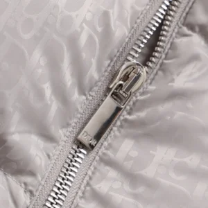 Replica Dior Limited Edition Classic Monogram Down Vest Grey Reps - RepLuxe