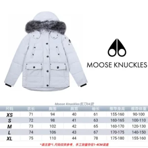 Replica Moose Knuckles Scissor 04 Short Jacket White Reps - RepLuxe