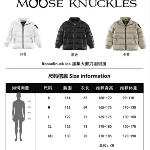 Replica Moose Knuckles Puffer Jacket White Style Reps - RepLuxe