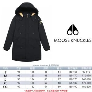 Replica Moose Knuckles P700 Long Parka Black Coat Reps - RepLuxe