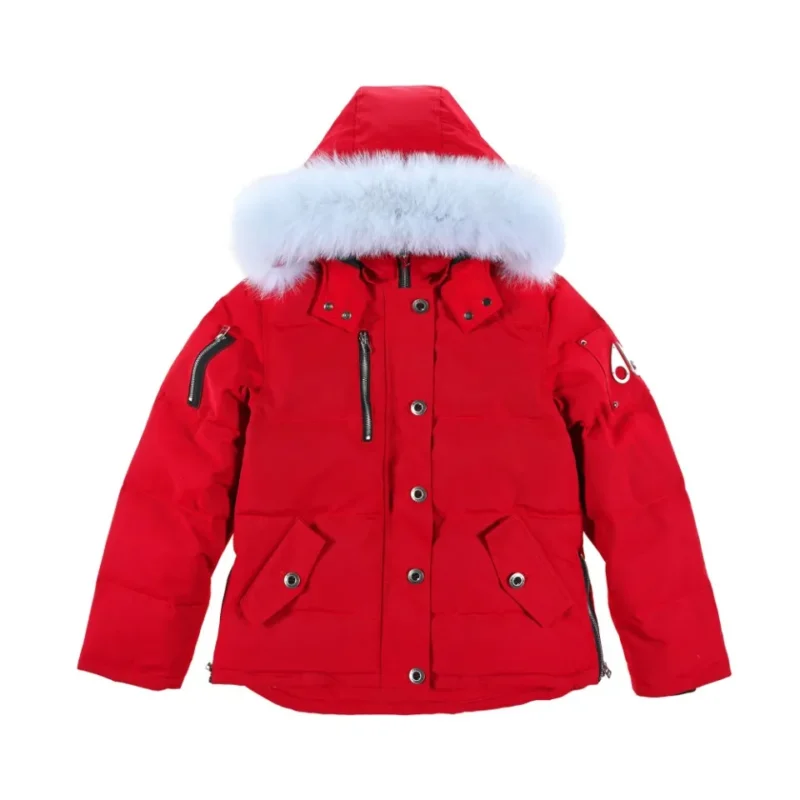 Replica Moose Knuckles Classic Bomber Jacket Red Reps - RepLuxe
