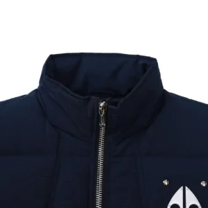 Replica Moose Knuckles Vest Deep Blue Quilted Reps - RepLuxe