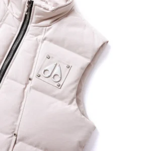 Replica Moose Knuckles Vest Off White Quilted Reps - RepLuxe