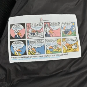 Replica Moncler Knit Letter Hooded Jacket Black Reps - RepLuxe