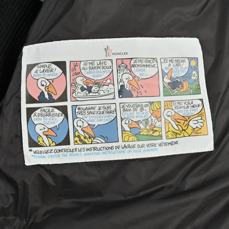 Replica Moncler Knit Letter Hooded Jacket Black Reps - RepLuxe