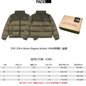Replica The North Face 1996 Nuptse Jacket Olive Green Reps - RepLuxe