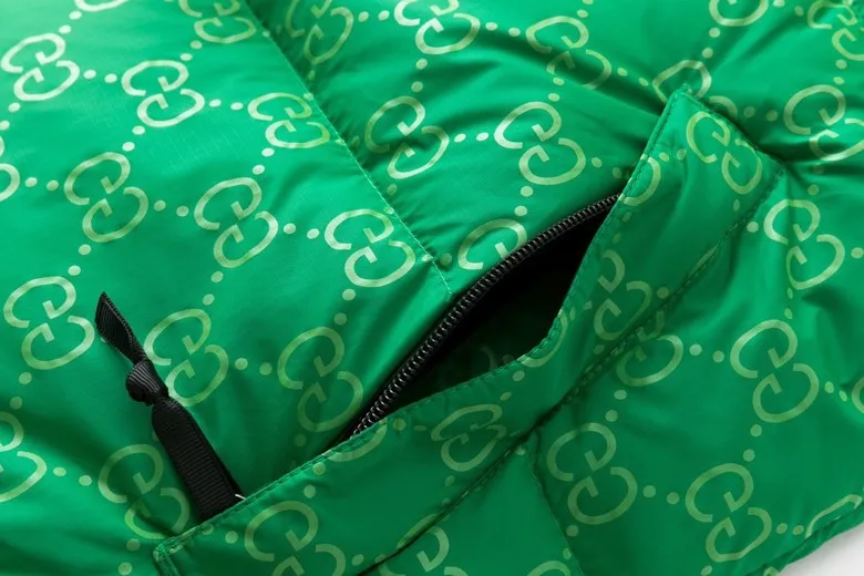 Replica Gucci North Face GG Down Jacket Green Logo Reps - RepLuxe
