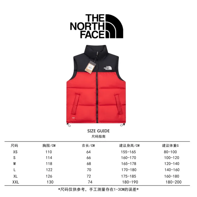 Replica The North Face 1996 Nuptse Vest Red Classic Reps - RepLuxe