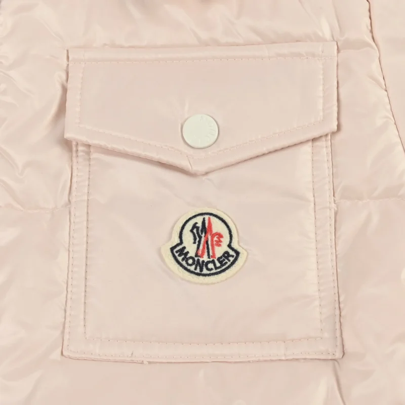 Replica Moncler Andro Short Hooded Down Jacket Pink Reps - RepLuxe