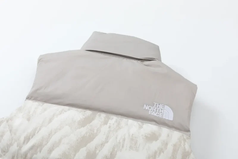 Replica The North Face 1996 Nuptse Zebra Vest White Reps - RepLuxe